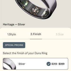 Oura Heritage Ring in Shiny Silver